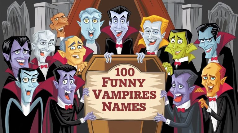 100 Funny Vampire Names for Halloween.
