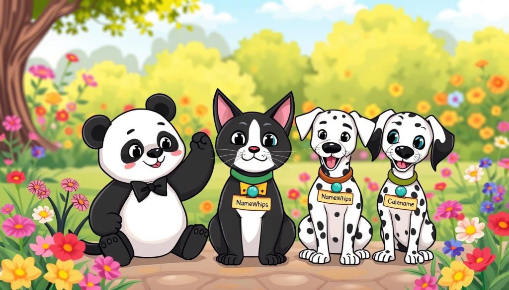 Black and white pet naming ideas