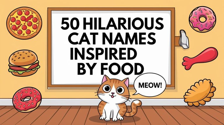 50 Hilarious Cat Names Inspired by Food