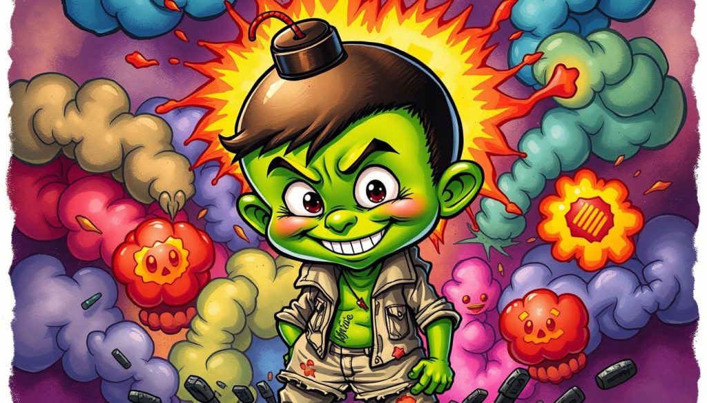 Adam Bomb Garbage Pail Kid Adam Bomb Garbage Pail Kid