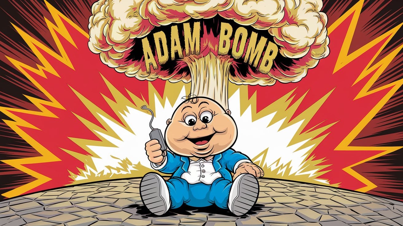 Adam Bomb Garbage Pail Kids Names-min