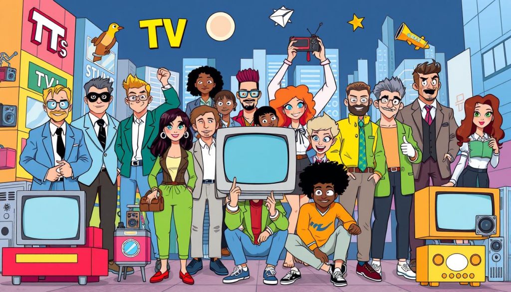 Modern TV icons from 21st-century characters
