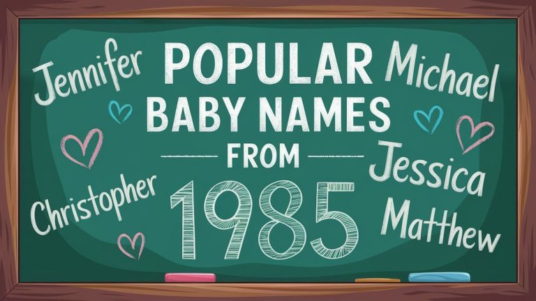 Popular Baby Names from 1985